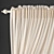 Floral Linen Curtains: Elegant & Versatile 3D model small image 2