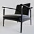 Anello: Stylish and Compact Designer Armchair 3D model small image 1