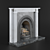 Elegant Victorian Fireplace 3D model small image 2