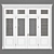 Classic White Painted Door 3D model small image 1