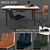 Modern Slope Leather Dining Set 3D model small image 1