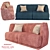 Cosy Curves Sofa 3D model small image 1