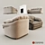 Cozy Lounge Set: Sofa & Armchair 3D model small image 2