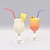 Tropical Cocktail Bundle: Pina Colada & Sex on the Beach 3D model small image 1