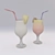 Tropical Cocktail Bundle: Pina Colada & Sex on the Beach 3D model small image 3