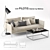 Pilotis Collection: Sofa | Table | Lampe 3D model small image 1