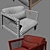 Modern Bonacina Astoria Lounge Chair 3D model small image 3