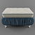 Classic Comfort Poof 3D model small image 2