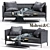 Elegant Molteni&C CAMDEN Sofa - Low Backrest 3D model small image 1