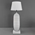 Stylish Silver and Gold Floor Lamp 3D model small image 2