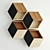 HexaShelf: Modern Geometric Wall Decor 3D model small image 1