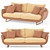 Sleek Desiree Tuliss Sofa 3D model small image 1