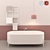 Premium Bathroom Set: Stand 160x70xh51 Tub, Felt 1 Shelf, Fuse Large Lamp, Matt 2x2 3D model small image 1