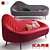 Title for Kare Design Sofa Isobar (red): Modern Red Sofa with Polyester Cover

Title for Kare Design Sofa Isobar (gray): Cont 3D model small image 1