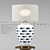 Brushstroke Ceramic Table Lamp 3D model small image 1
