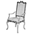 Elegant Canterbury Ebony Arm Chair 3D model small image 3