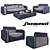 Formenti Elite Glamor Sofa 3D model small image 2