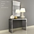 Sleek Modern Console Table 3D model small image 1