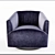 Luxurious Mitchell Gold Cooper Swivel Chair 3D model small image 2