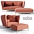 Saba Italia Quilt Set: Stylish and Versatile Furniture 3D model small image 1