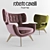 Luxury Maclaine Armchair by Roberto Cavalli 3D model small image 1