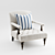 Ralph Lauren Timber Chair Set 3D model small image 2