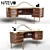 Elegant Natevo KARA Writing Desk 3D model small image 1