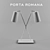 Porta Romana MOTU Graphic Lamp 3D model small image 2