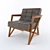 Comfortably Chic Armchair by Aristeu Pires 3D model small image 1