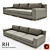 Modena Leather Sofa Sectional 3D model small image 1