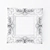 Baroque Square Mirror - Elegant Home Decor 3D model small image 3