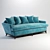 The Vincent Sofa by Gramercy Home 3D model small image 1