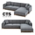 Elegant Timeless Sofa - CTS Salotti 3D model small image 3