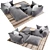 Apsara Outdoor Sofa: Stylish Elegance 3D model small image 1