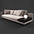 Elegant Poliform Mondrian Sofa 3D model small image 2