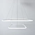 Dual-color Chandelier: Elegant Lighting 3D model small image 1