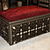 Exquisite Pearl Wood Damascene Bench 3D model small image 2