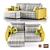 Costabella Marsel: Realistic 3D Sofa 3D model small image 1