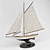 26" Sail Yacht Model 3D model small image 1