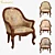 Classic Carpenter Armchair - Elegant and Timeless 3D model small image 1