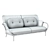 Elegant Porada Allison Sofa 3D model small image 3