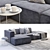 BoConcept Carmo3: Stylish Corner Sofa with Accessories 3D model small image 2