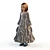 Festive Children's Dress 3D model small image 2