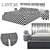 Elegant Twist Cantori Bed 3D model small image 2