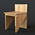 BO Chair: Iconic Design with Brazilian Pine 3D model small image 1