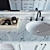Classic Style Custom Bathroom Furniture 3D model small image 2