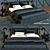 Elegant Ambassador Bed Set 3D model small image 1