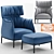 Archibald Armchair: Elegant Comfort 3D model small image 1
