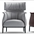 Archibald Armchair: Elegant Comfort 3D model small image 2