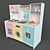 Sweet Treats Kids Kitchen: Realistic Design, Durable Wood Construction 3D model small image 3